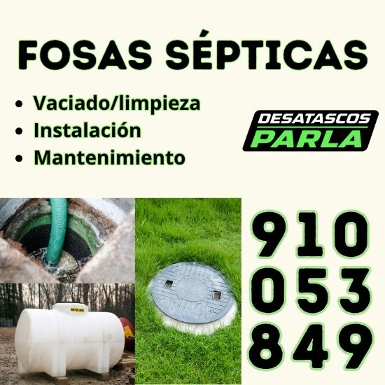 Fosas sépticas en Parla: vaciado, limpieza e instalación